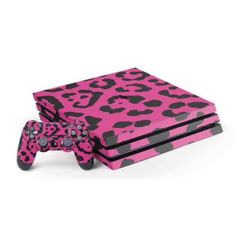 Rosy Leopard PlayStation PS4 Skins